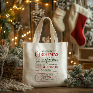 Sac fourre-tout express de Noël personnalisé pour