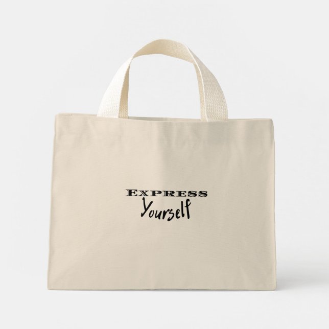 Sac fourre-tout "Express Yourself" | Citation mini (Dos)