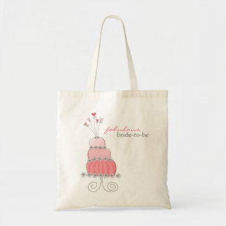 Sac fourre-tout fait sur commande nuptiale rose