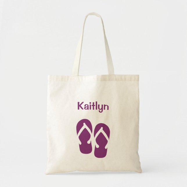 Sac fourre-tout fait sur commande pourpre à été de (Devant)
