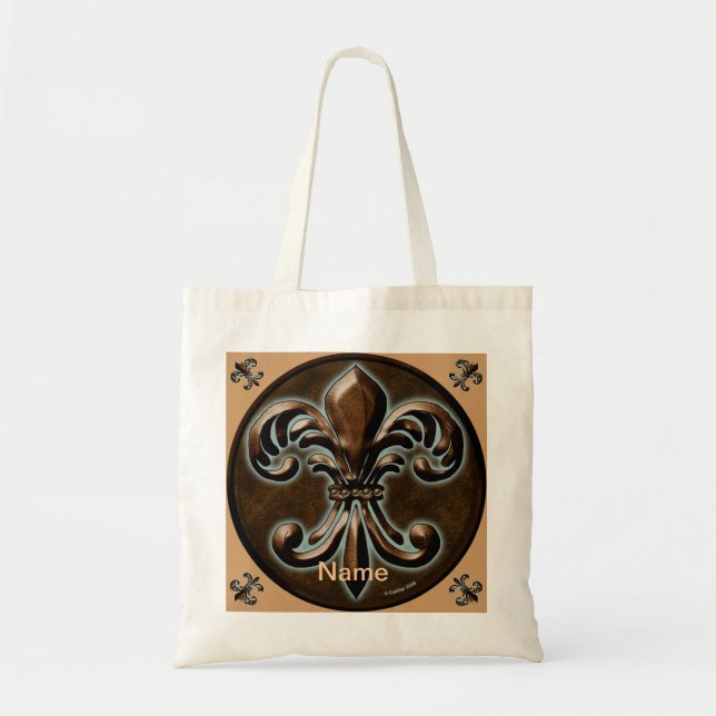 Sac fourre-tout Fancy Fleur De Lis (Devant)