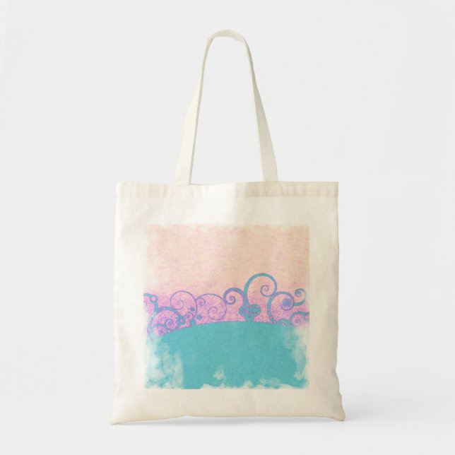 Sac fourre-tout Fantaisie grunge pastel (Devant)