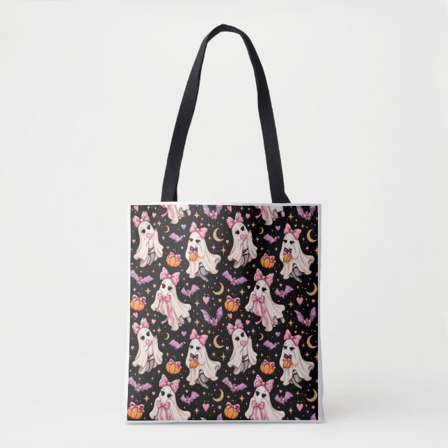 Sac fourre-tout fantôme coquette Halloween (Devant)