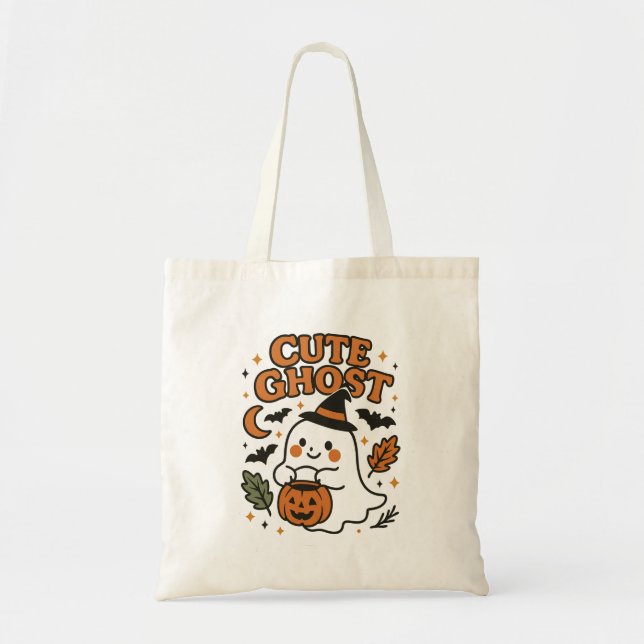 Sac fourre-tout fantôme mignon citrouille Hallowee (Devant)