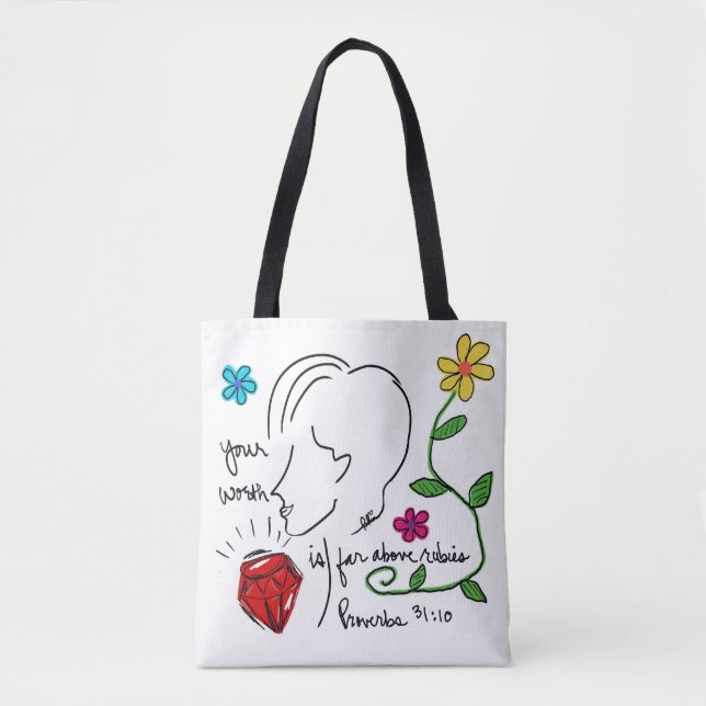 Sac fourre-tout Far Above Rubies (Devant)
