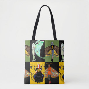 Sac fourre-tout féerique à impression de fées d