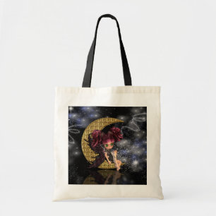 sac fourre-tout féerique à lune gothique, fée