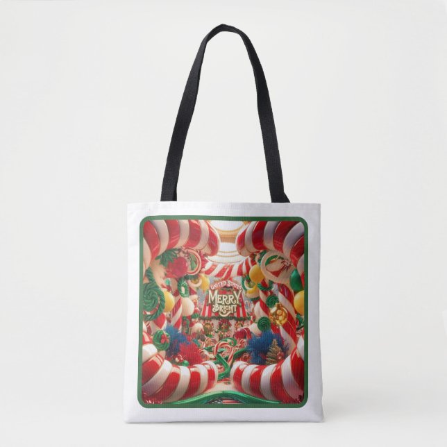 Sac fourre-tout Festive Candy Wonderland - Moyen (Devant)