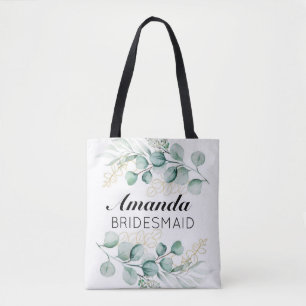 Sac fourre-tout Feuille de Bridesmaid Eucalyptus