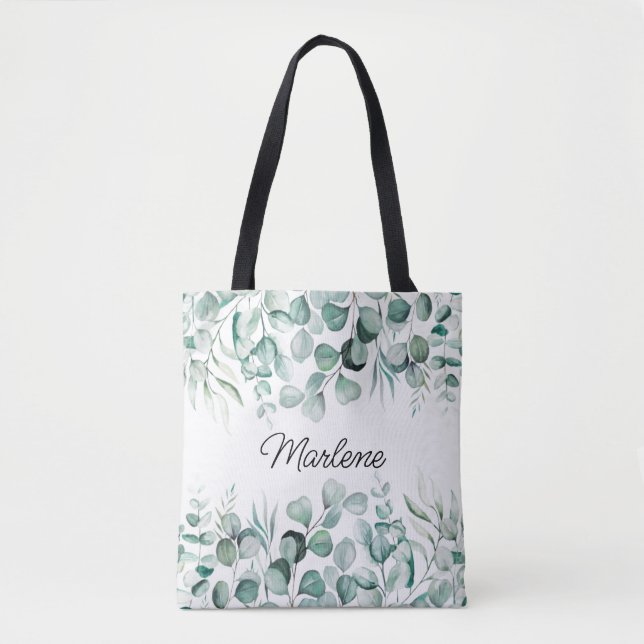 Sac fourre-tout Feuille de Bridesmaid Eucalyptus (Devant)