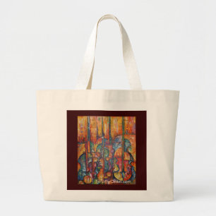 Sac fourre-tout ficelé à art d'instrument