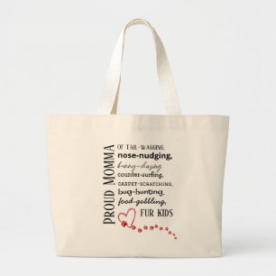 Sac fourre-tout fière maman de chat et chien