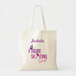 Sac fourre-tout Figure patineuse fille rose violet