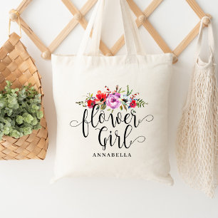 Sac fourre-tout Fille des fleurs Bouquet floral