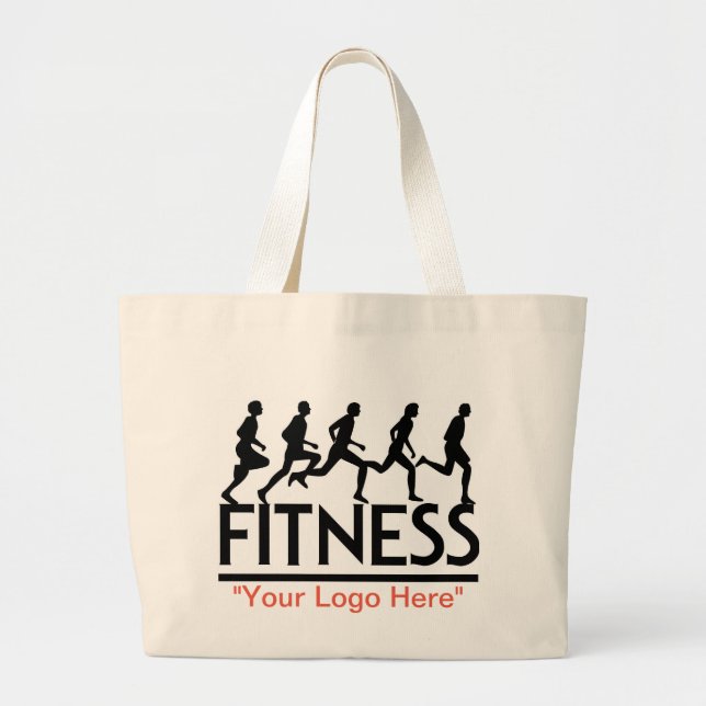 sac fourre-tout "#Fitness" (Devant)