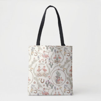 Sac fourre-tout flamant country western