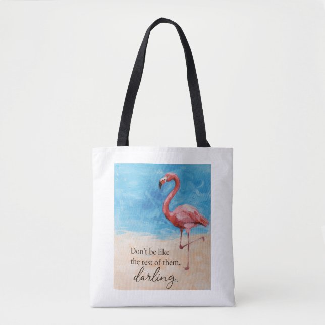 Sac fourre-tout flamant rose (Devant)