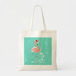 Sac fourre-tout Flamant rose de Noël