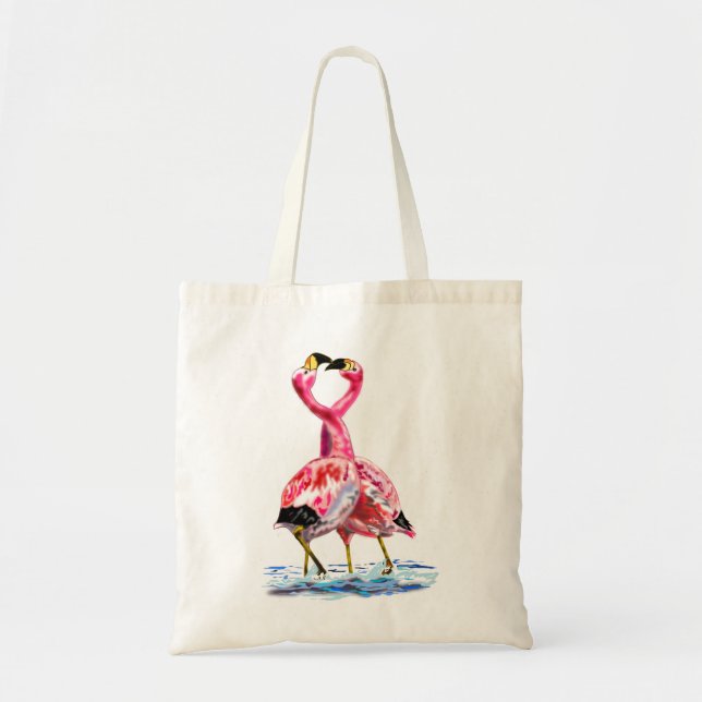 Sac fourre-tout Flamants roses roses (Devant)