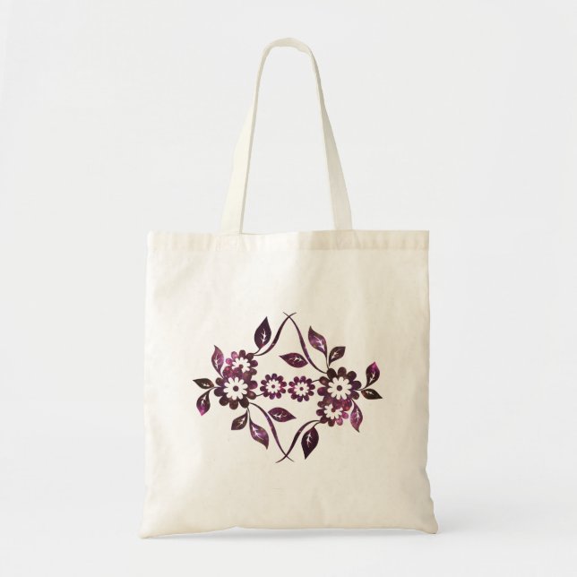 Sac fourre-tout fleur (Devant)