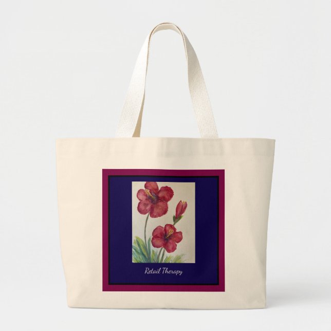Sac fourre-tout Fleur Brillante (Devant)