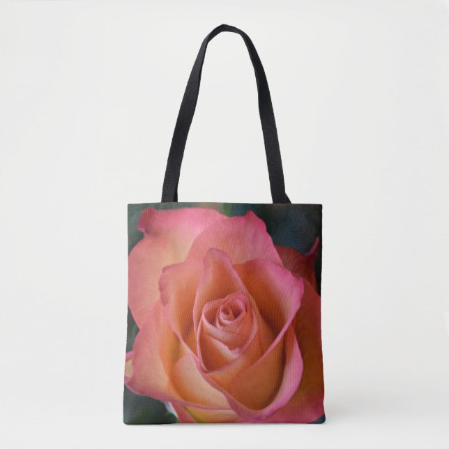 Sac fourre-tout Fleur de Pêche Rose Rose (Devant)