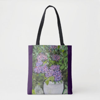 Sac fourre-tout fleur d'hortensia