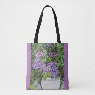 Sac fourre-tout fleur d'hortensia