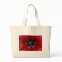Sac fourre-tout fleur rouge