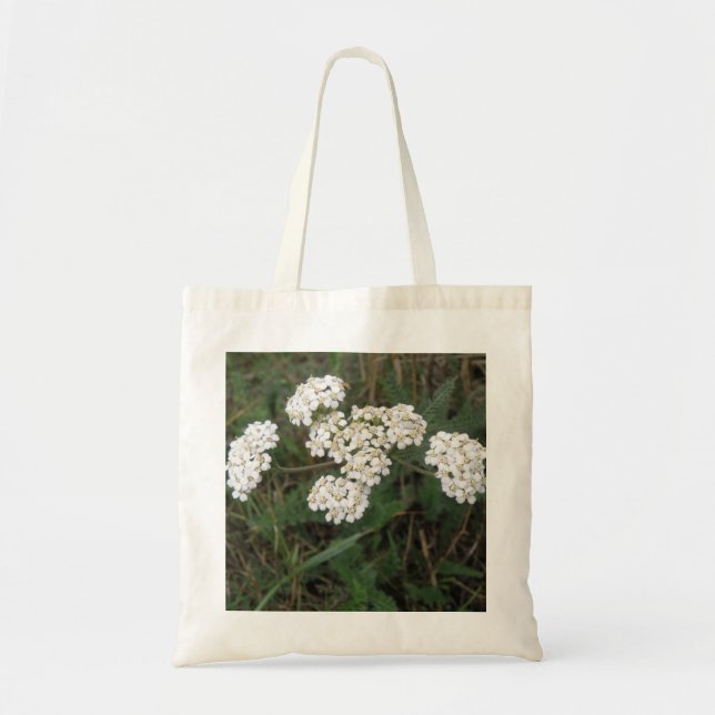 Sac fourre-tout Fleur sauvage blanc (Devant)