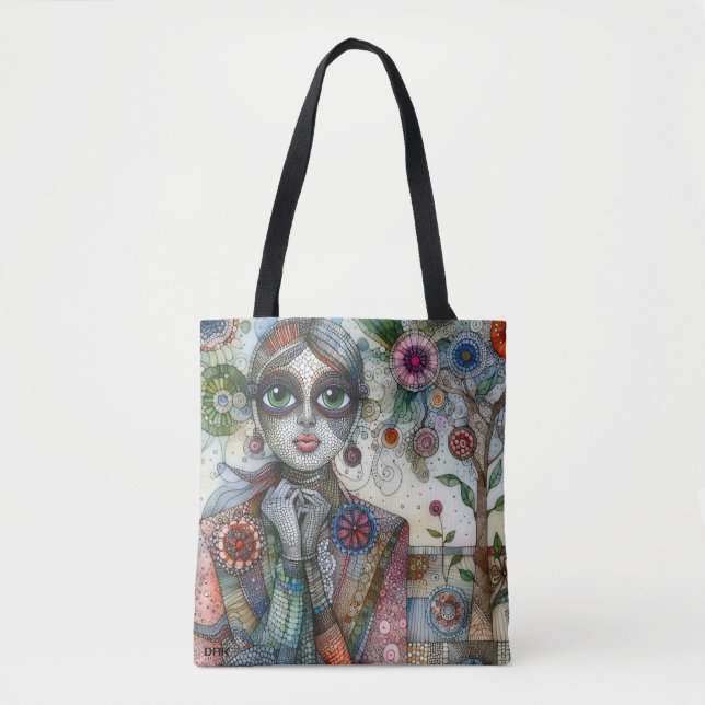 sac fourre-tout "Fleur sauvage" par DAKimage (Devant)