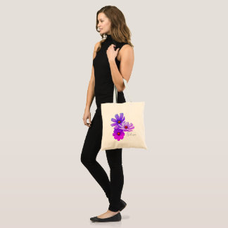 Sac fourre-tout - fleurs de cosmos