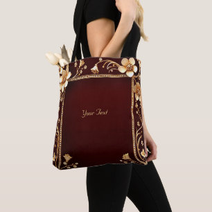 Sac fourre-tout Fleurs Dorées Bourgogne