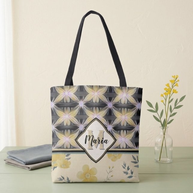 Sac fourre-tout Fleurs en connexion (Créateur téléchargé)