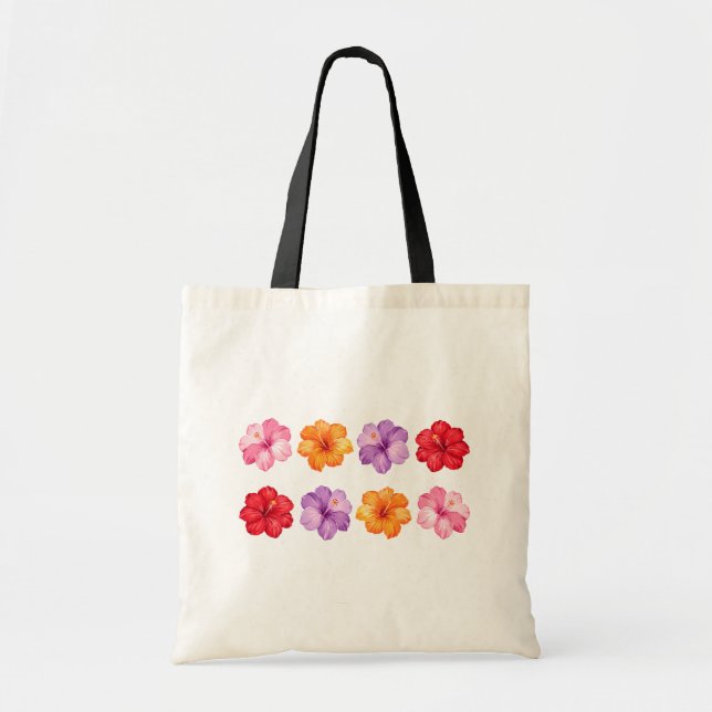 Sac fourre-tout Fleurs Hawaïennes (Devant)