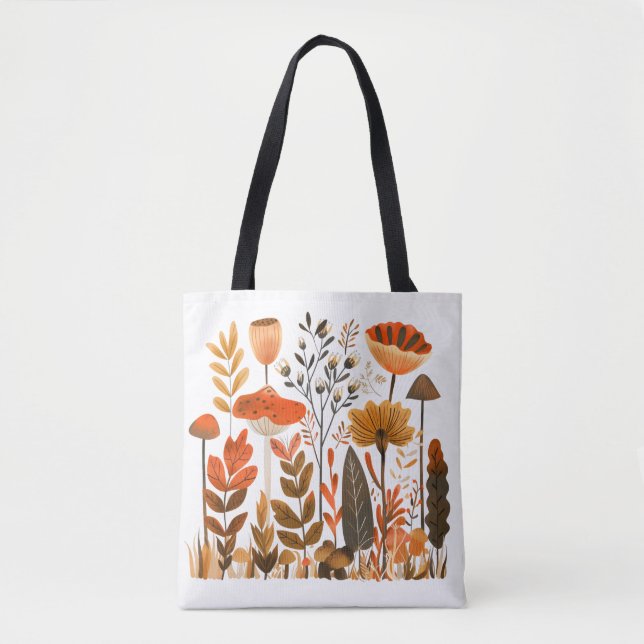 Sac fourre-tout Fleurs nordiques (Devant)