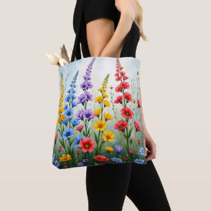 Sac fourre-tout Fleurs sauvages Impression botaniq
