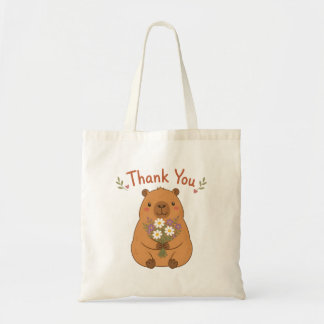 Sac fourre-tout Fleurs sauvages Merci Capybara Mig