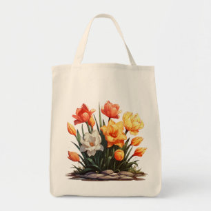 Sac fourre-tout Fleurs Vibrantes