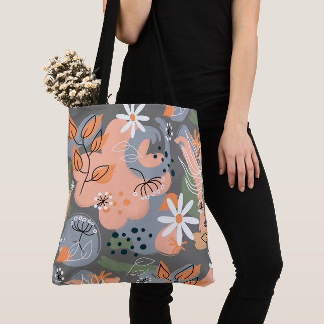Sac fourre-tout floral (De près)