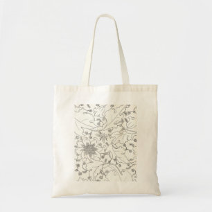 Sac fourre-tout floral à abeille de miel