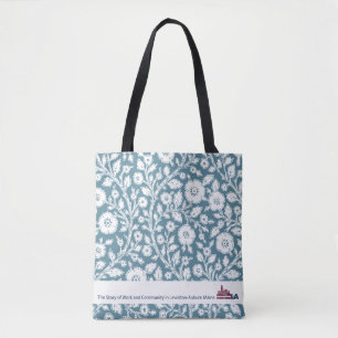 Sac fourre-tout floral à LA de musée d'Aqua