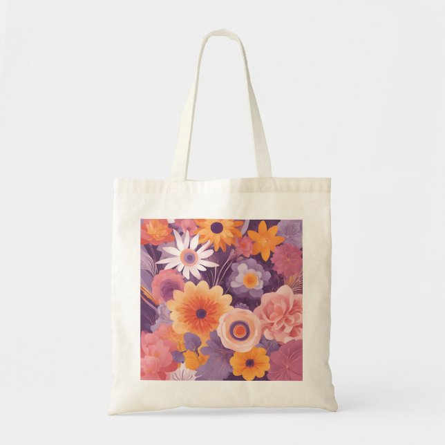 Sac fourre-tout floral adorable (Devant)