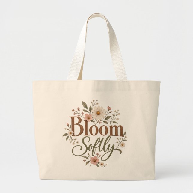 Sac fourre-tout floral Bloom Softly (Devant)