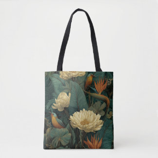 Sac fourre-tout floral botanique vintage | Boho Na