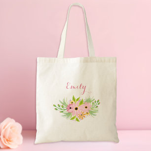 Sac fourre-tout floral de remerciement pour demois