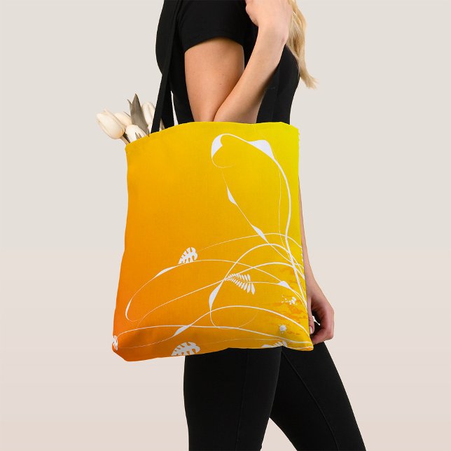 Sac fourre-tout floral doré (Créateur téléchargé)