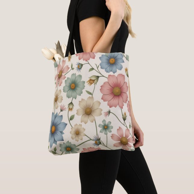 Sac fourre-tout floral Electric Works™ (De près)