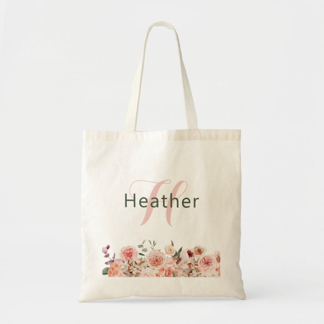 Sac fourre-tout floral élégant (Devant)