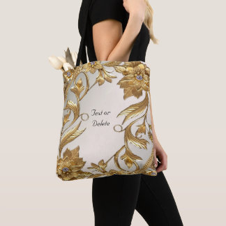 Sac fourre-tout Floral Feuille Golden Wavy